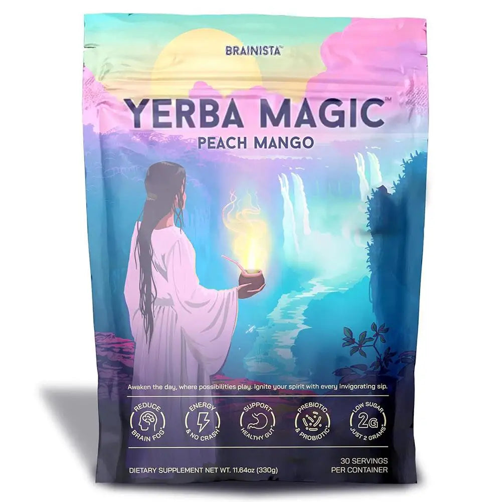 Yerba Mate 3-in-1 Energy Supplement, Phytonutrient Extracts for Brain Digestive Health